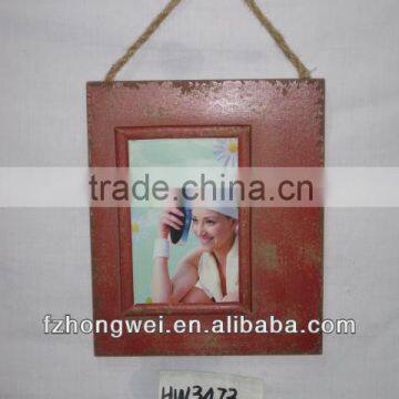 HONGWEI Antiquate Red Wooden Picture Frame & Photo Frame&Rahmen&Home Decoration &Photo Frame Gifts & Crafts