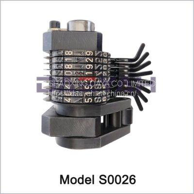 DAEYAH AM20 Automatic Numbering Head Hot Stamping Dies Handheld Rotary Wheel Stamp Steel Stamp photo-2