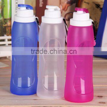 Silicon sport drinking water bottle