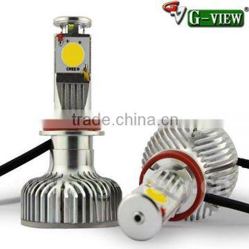 2015 superbright2000lm h7 led car headlight, COB 30w led auto headlamp