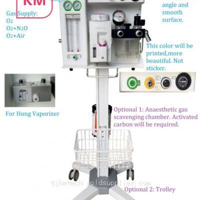 Professinal Veterinary Anesthesia Machine with Circle Absorber and Vaporizer and Trolley