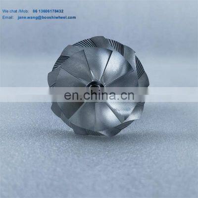 Free Shipping G25-550 Standard Rotation Rotor Billet Wheel 48/60mm 9+0 Blades G25 Turbine 54/49mm for Racing Car 871389 photo-3