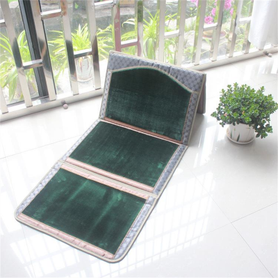 Factory Hot Selling Fashion Islamic Foldable Praying Rug sajadah Travel Muslim wholesale Prayer  Mats with Backrest