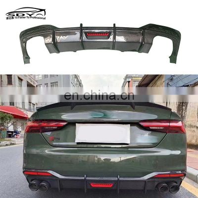 A5 SLine S5 B9.5 KB Style Carbon Fiber Rear Diffuser Rear Bumper lip for Audi A5 Sline S5  B9.5