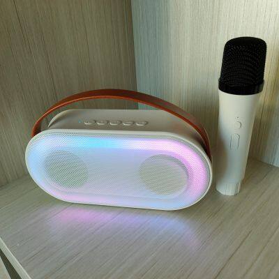 Karaoke Machine Speaker Led Wireless Singing Portable with microphone portable karaoke player suitcase