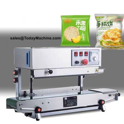 Continuous Band Sealer Plastic Film Pouch Aluminium Foil Bag Food Packaging Heat Sealing Machine