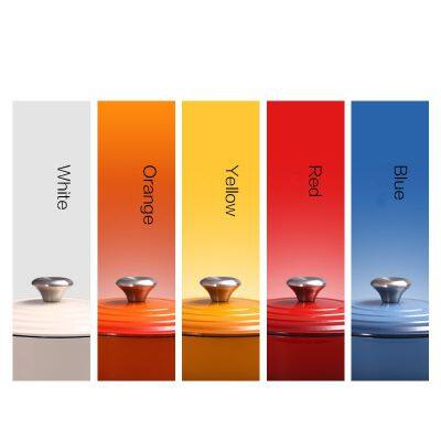 7 Piece Cast Iron Enameled Cookware Set - Red, RDO, Braiser, Skillet, Square Skillet Grill & Rect. Roaster) photo-4