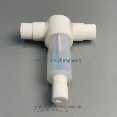 Polytetrafluoroethylene Pfa Isolation Buffer Bottle, High-purity Anti-corrosion Gas Absorption Bottle, Fluororesin Plastic Reaction Bottle