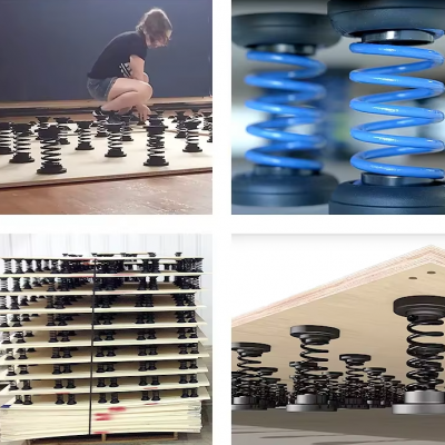 Alloy Spiral Spring Gymnastics Board Compression Field Equipment for Judo & Tricking Gymnastics Industrial Usage photo-3