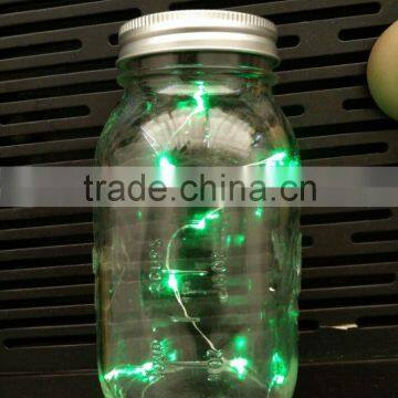 16oz Glass Mason Jar With Solar Light Lid photo-2
