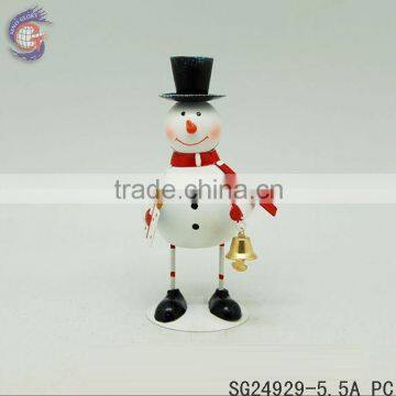 metal snowman ornament of christmas home decoration