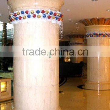 Christmas Hotal / Mall Wall Pole Led Lights Pvc Ball Hang Decorations