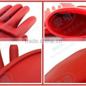 0.5kV latex rubber Insulating Gloves CE certified