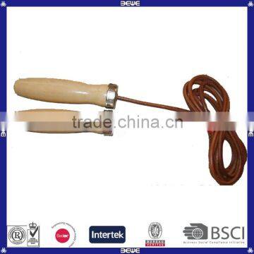 china manufacturer cheap wood handle jump rope