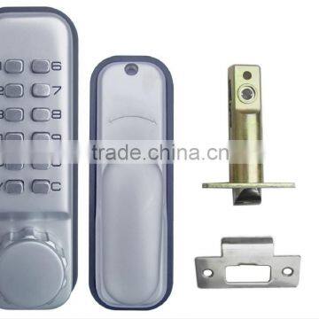 OSPON All-Weather Mechanical Keyless latch Door Lock Stain chrome import from china OS1102B