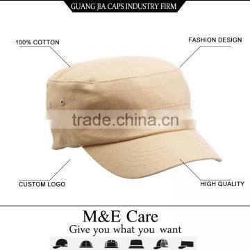 Guangjia Men's Embroidered Logo Washed Cotton Military Field Cap