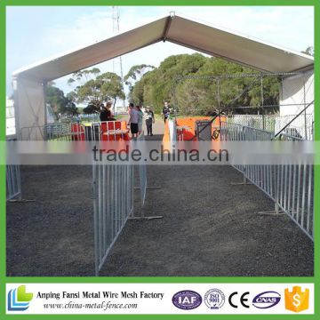 Hot dip galvanized usd iron metal temporay crowd control barriers