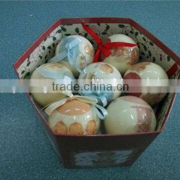 fashion paper wrapped foam christmas ball