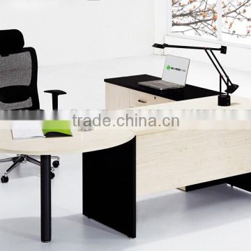 Modern Office Executive White Desk with Popular Round Side Table(SZ-OD545)