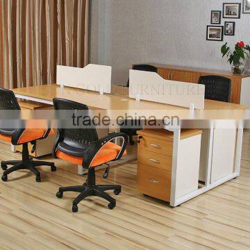 Modern office wooden workstation for 4 seater (SZ-WSB353)