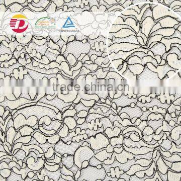 2016 High Quality white swiss Cord Lace Fabric