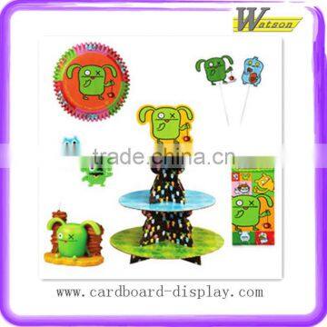 2014 Hotsale Cupcake Display Stand,Colorful cardboard