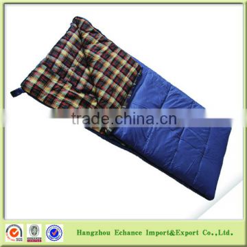 Envelope sleeping bag with cotton Flannel inner water proof wind proof for camp-CP5216