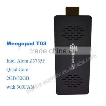 T03 Meegopad Mini PC Windows 10 & Android OS Intel Atom Z3735f HD Graphic 7 Stick PC