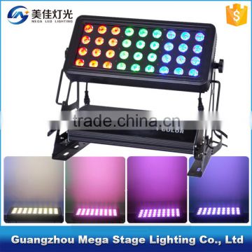 36x10w waterproof dmx lighting 4in1 outdoor led wall washer