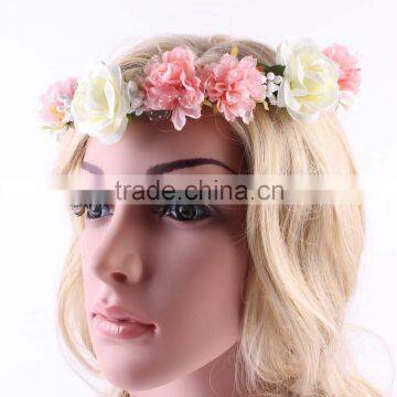 High Quality Flower Headband Toddler Summer Crown Flower Headband Bride Flower Headband Wh-1757 photo-6