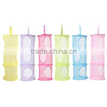 3 Shelf Layer Hanging Storage Basket Bags Net Kids Toy STuffed Plush Organizer Bag Bedroom Wall Door Closet photo-4