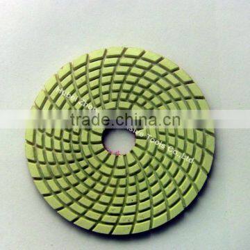 Wet diamond polishing pad for Grabite