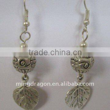 CHINESE TIBET SILVER EARRING EARDROP