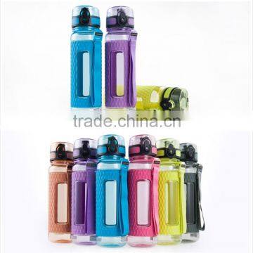 Custom portable silicone drinking bottle plastic for travelling