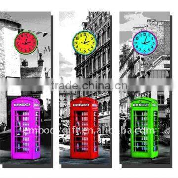 hot new products home decoration canvas clock with printing cheap china