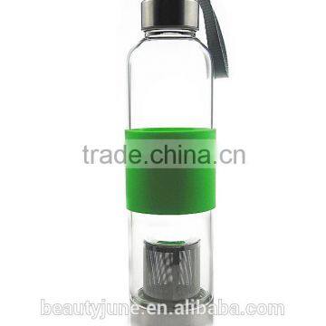 Glass Water Bottles With Filter, Bottle With Tea Infuser ,tea Glass Bottle With Infuser