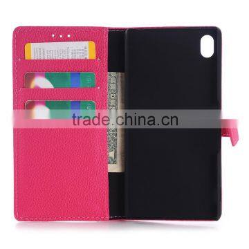 PU case for SONY Z4(Z3+), for sony Z4 case, flip leather case for sony z4