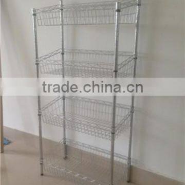 Best quality material cheaper price Wire shelf rack for kitchen