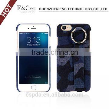 Camo material ultra slim cover for iphone 7 with kickstand feature