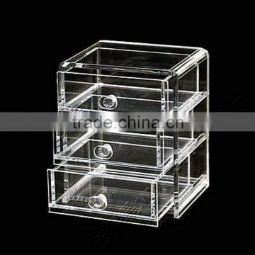 Factory outlet 3 tier Clear Acrylic storage boxes