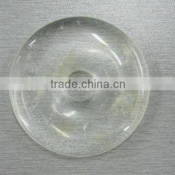 Wholesale Yellow Glass gemstone donut gemstone for decoration