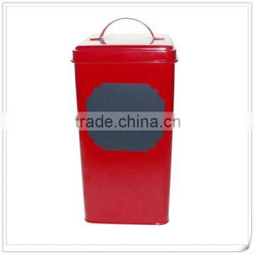 Handle tin, handle tin boxes for coffee&cookie