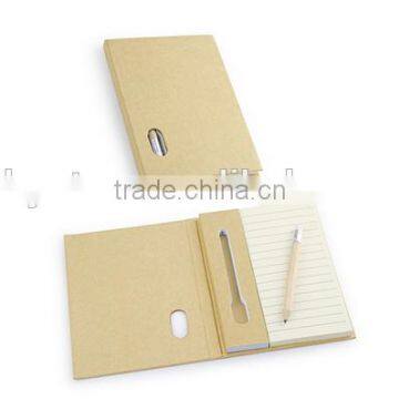 Notebook custom recyclable. Includes Wooden Pencil with an Eraser on the top of lesson plan notebook