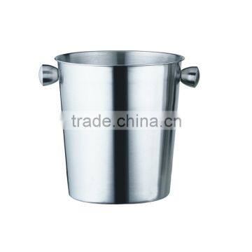 Ice Bucket, Newness Stylish Double Wall Insulated Stainless Steel Ice Bucket with Ice Tongs with Lid and Portable Handle