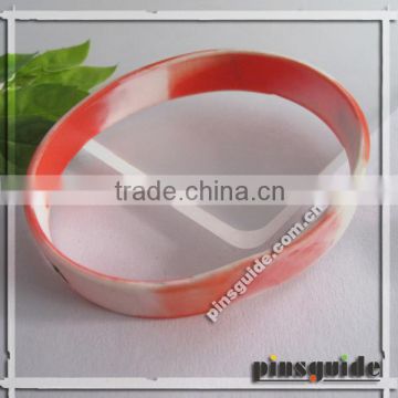 china oem wholesale silicon wristband custom charm bracelet with EN71 certificate