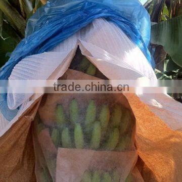 Perforated banana bunch cover with non-woven bag