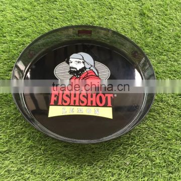 hot sale plastic restaurant round serving tray factory price