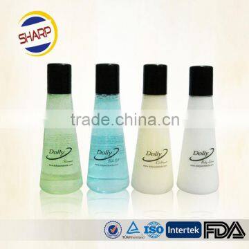 Fancy glass bottles for cosmetic packaging with fashion design