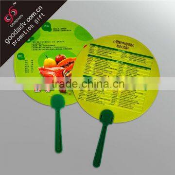 personalized customer shaped paddle hand fans wholesale