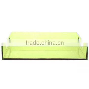 Custom Made Lucite Trays Thick Green Acrylic Serving Trays Wholesale Dongguan Manufacturer High Quality